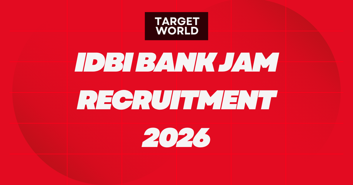 IDBI Bank JAM Recruitment 2026