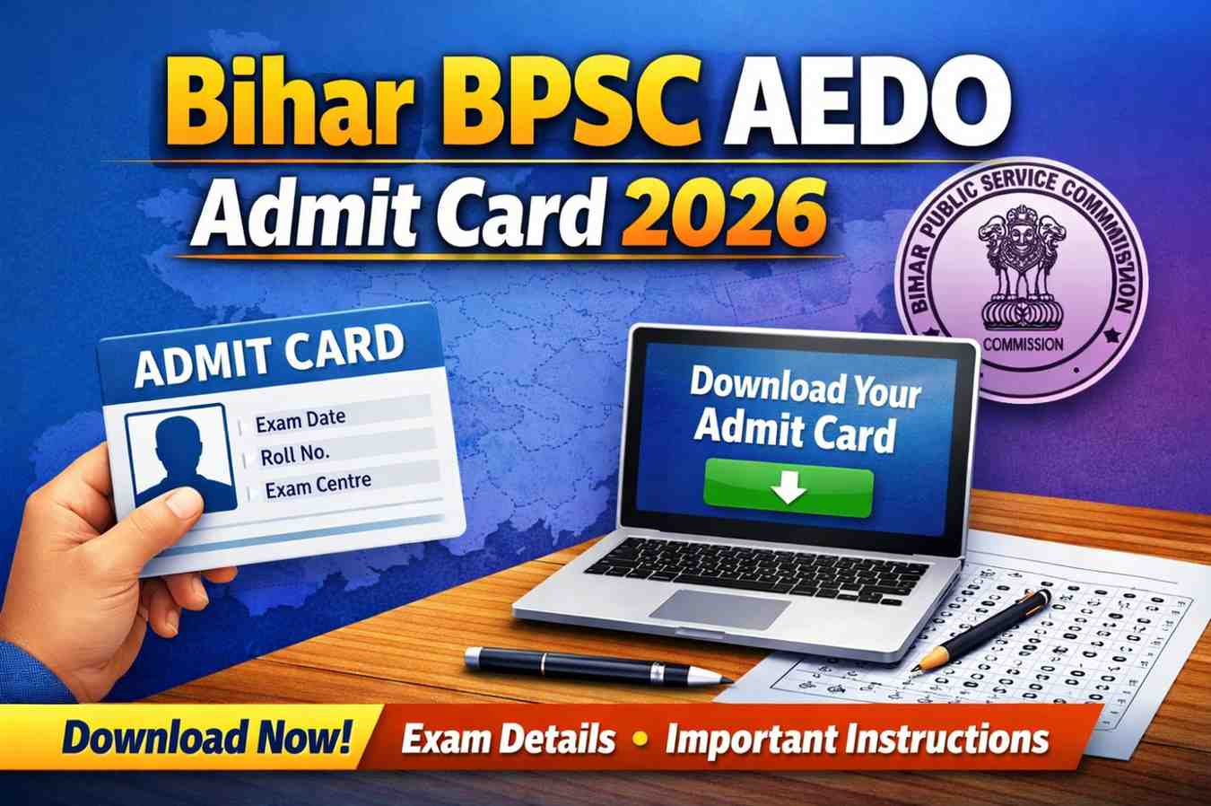 Bihar BPSC AEDO Admit Card 2026