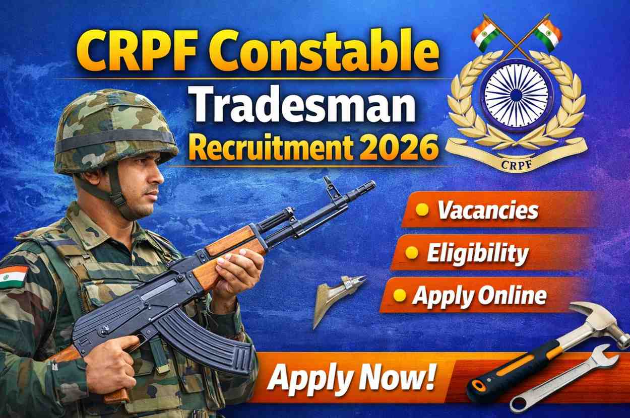 CRPF Constable Tradesman Recruitment 2026