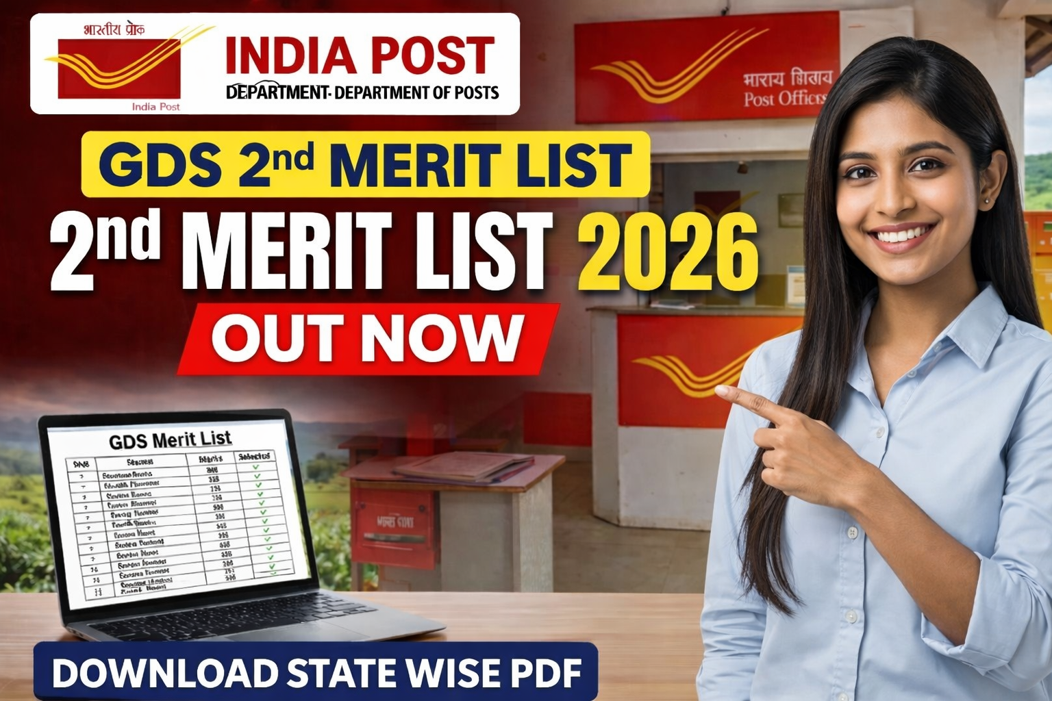 India Post GDS 2nd Merit List 2026 Out, check state wise result PDF online